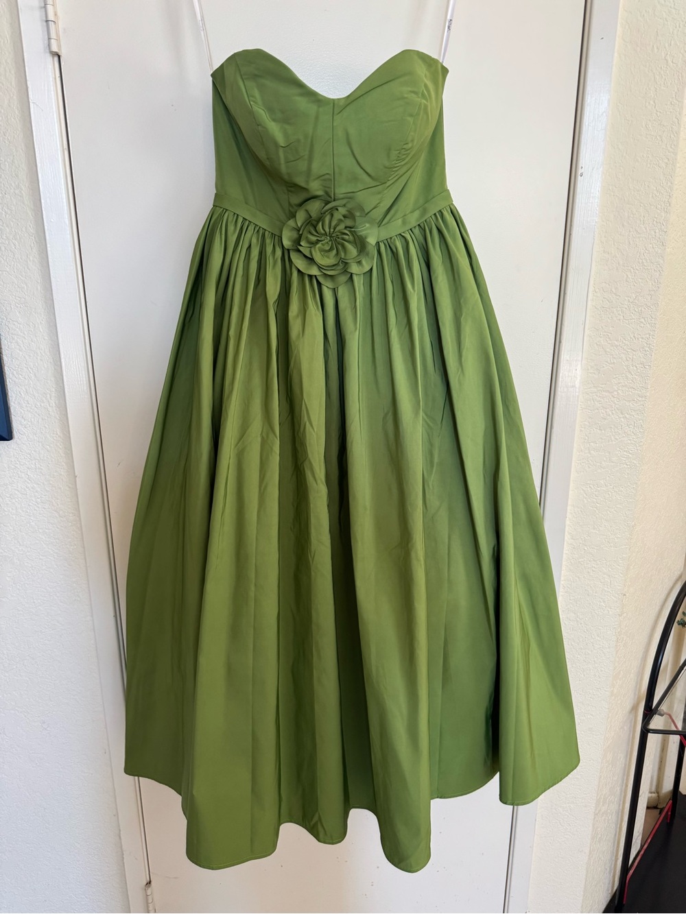 Mac Duggal Strapless Faille Rose Dress - Picture 3 of 10